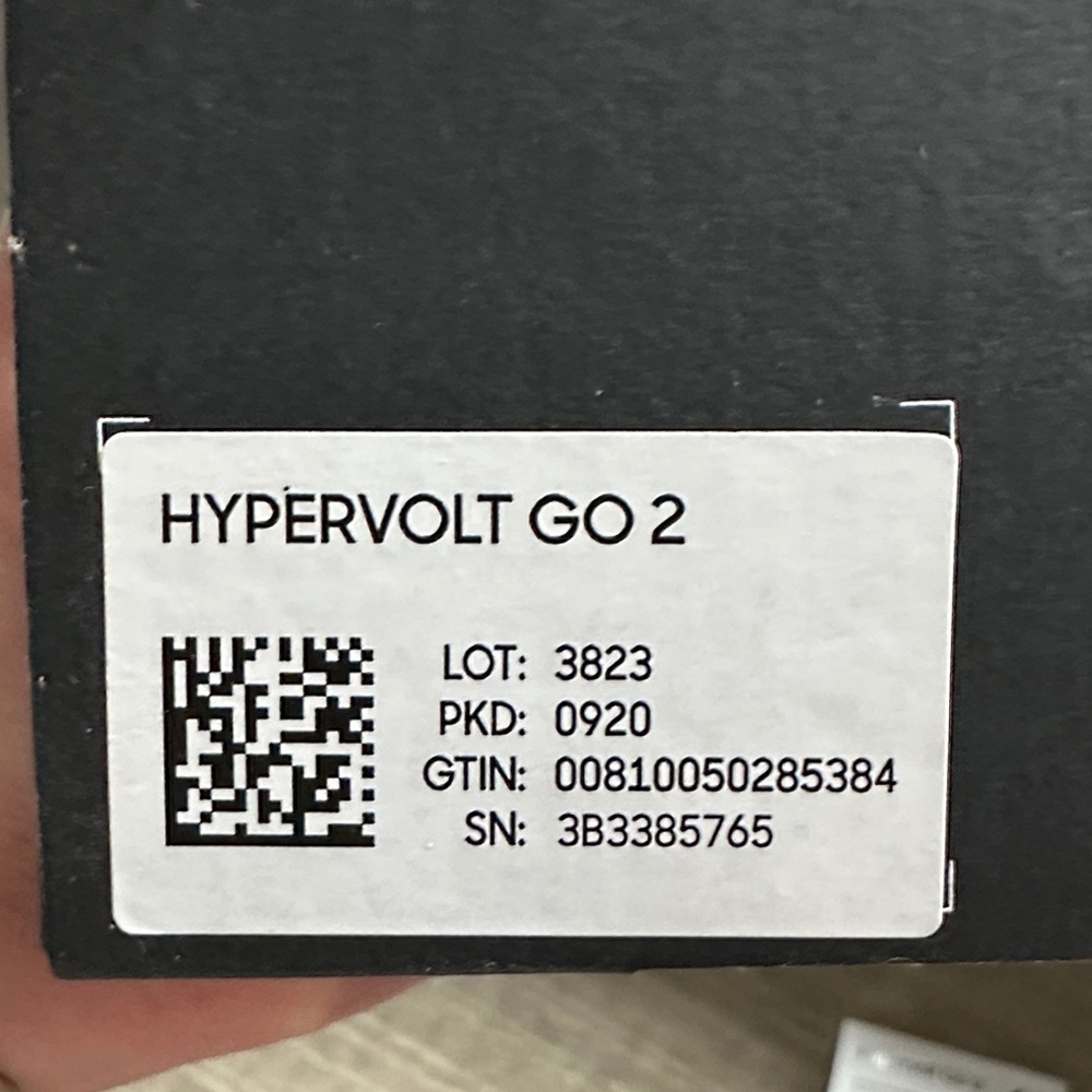 Hyperice Hypervolt Go 2 Black Portable Massager - Picture 3 of 3